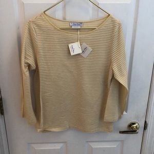 Indigo Palms Long Sleeve Top Sz Large